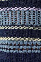 Kieran Mixed Open-Knit Top